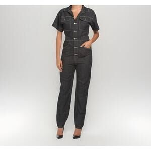 EN SAISON Denim Jean Jumpsuit BLACK DENIM size S
